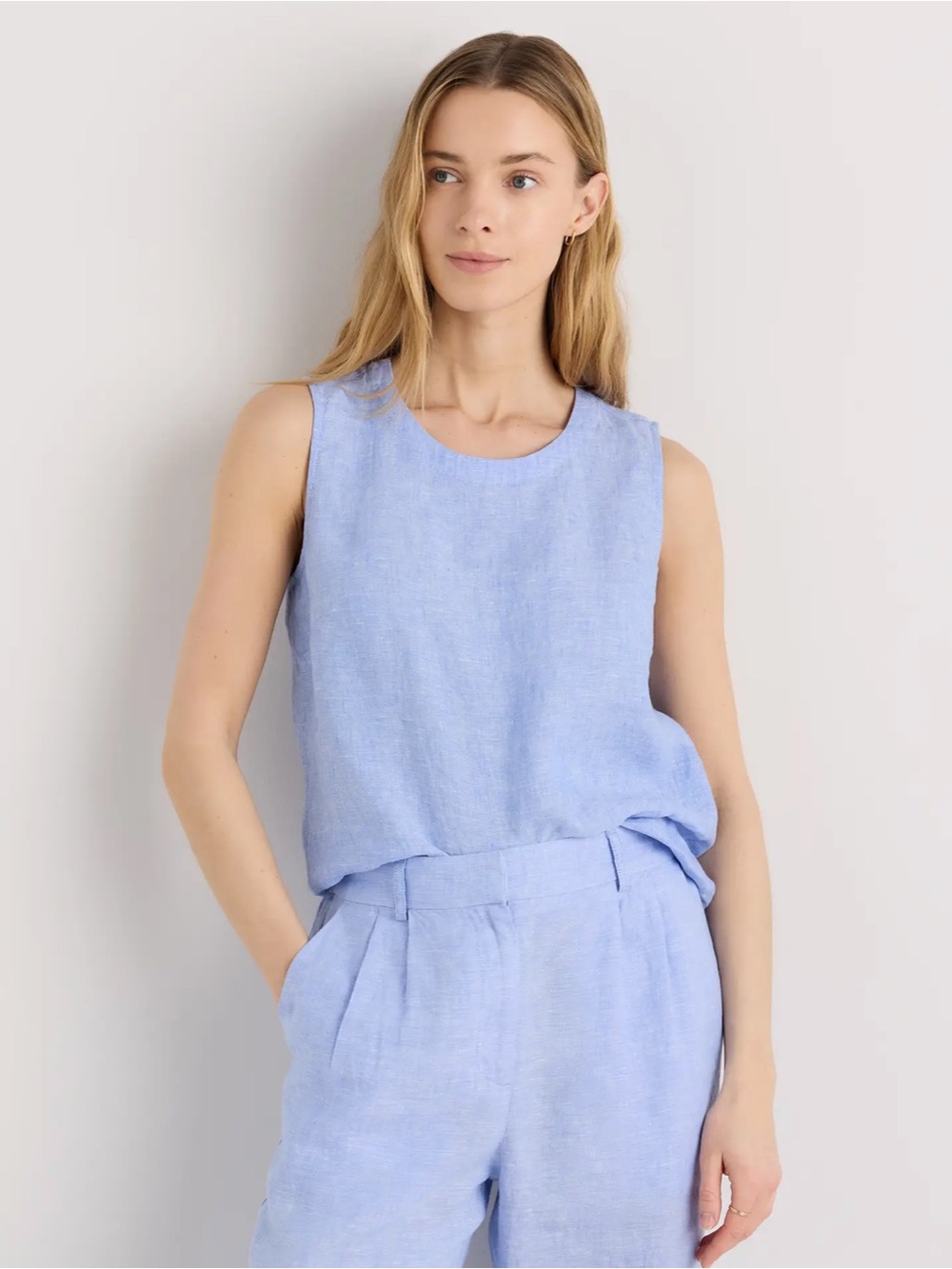 Quince 100% European Linen Tank